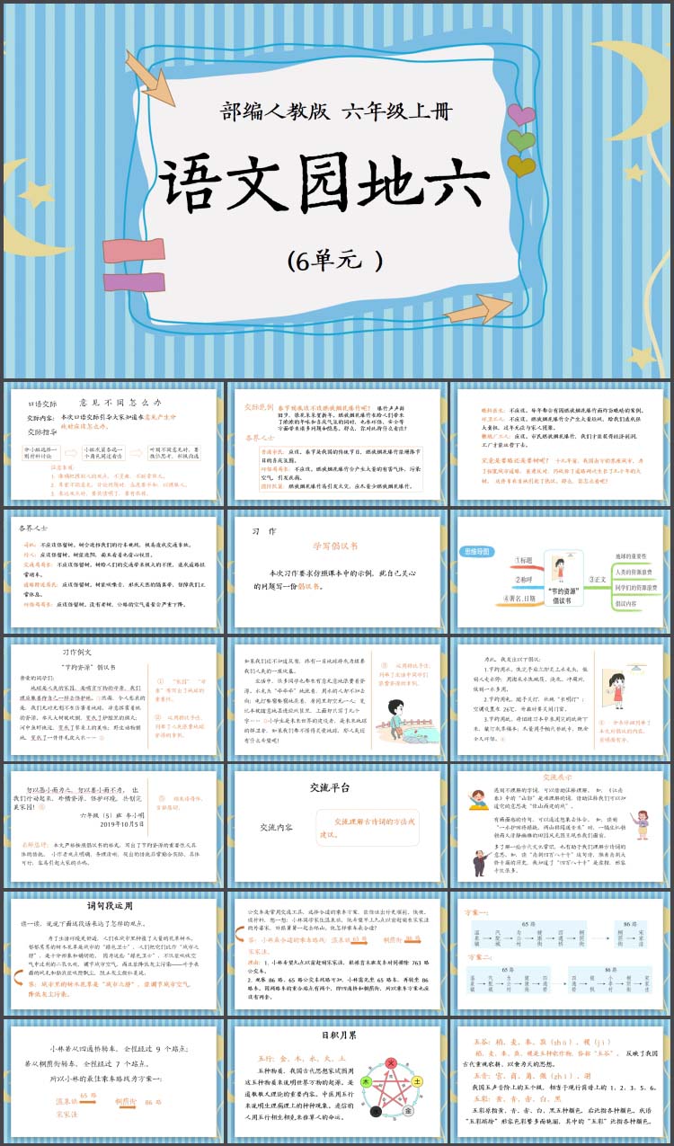 人教部编版语文六年级上册ppt课件语文园地六